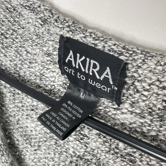 AKIRA Gray Crew Neck Sweater - Picture 4 of 7